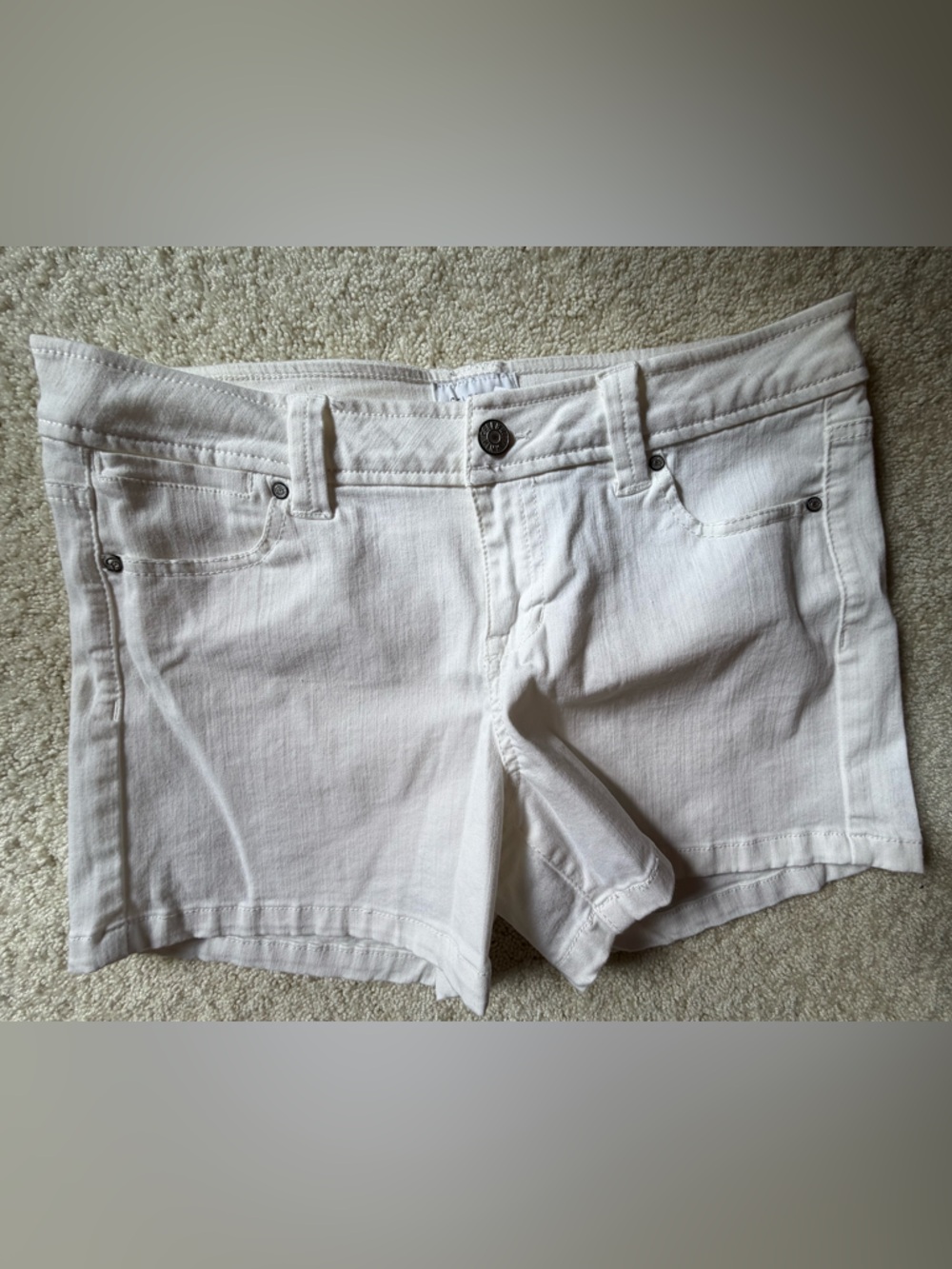 Celebrity Pink White Denim Shorts